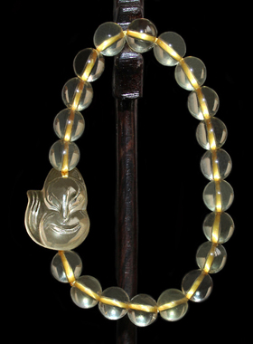 小狐仙单圈手串天然黄水晶