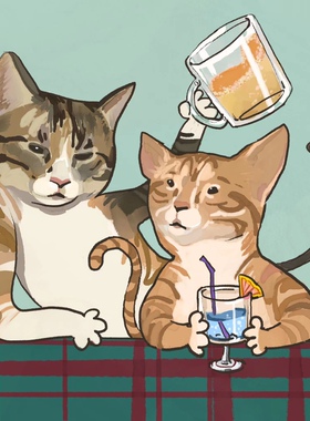 【Riki】彩色奇趣丑萌可爱小动物抽象原创风格画照片手绘头像定制