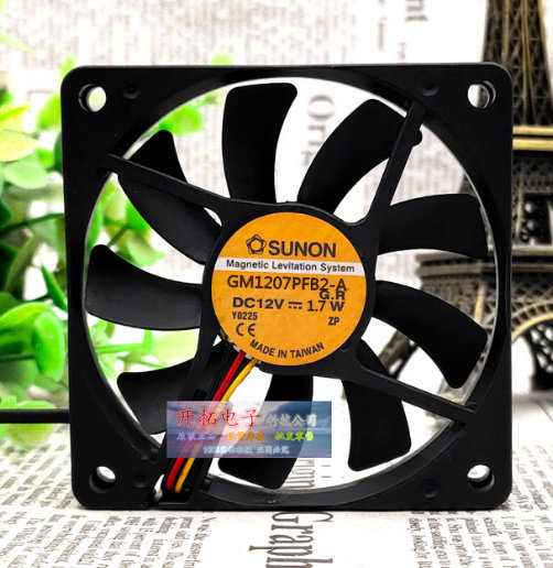 GM1207PFB2-A SUNON 建准 7010 12V 1.7W 7CM/厘米 超薄机箱风扇