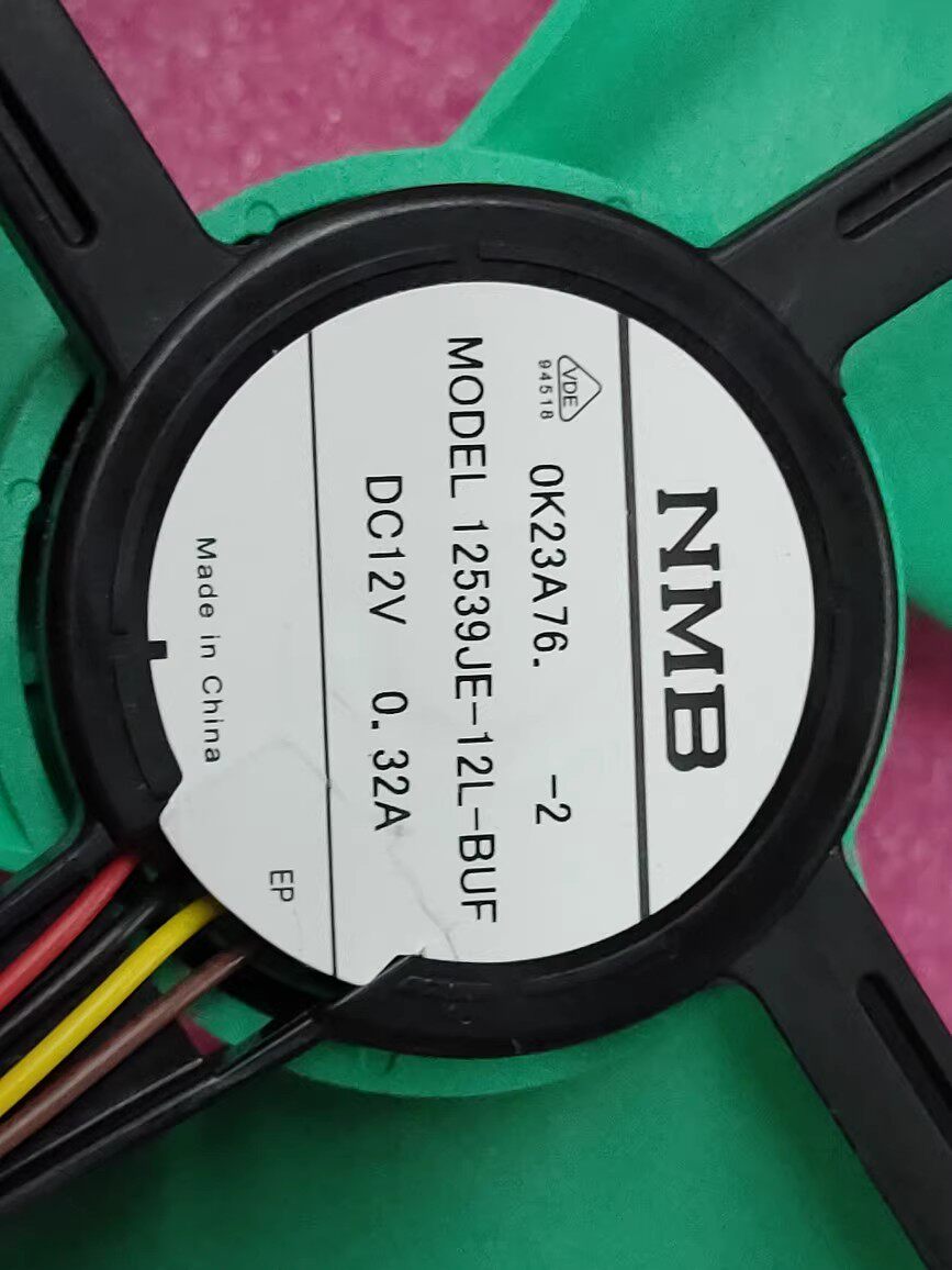 NMB MODEL12539JE-12L-BUF电冰箱展示冰柜DC12V风扇电动机马达4线 - 实物图