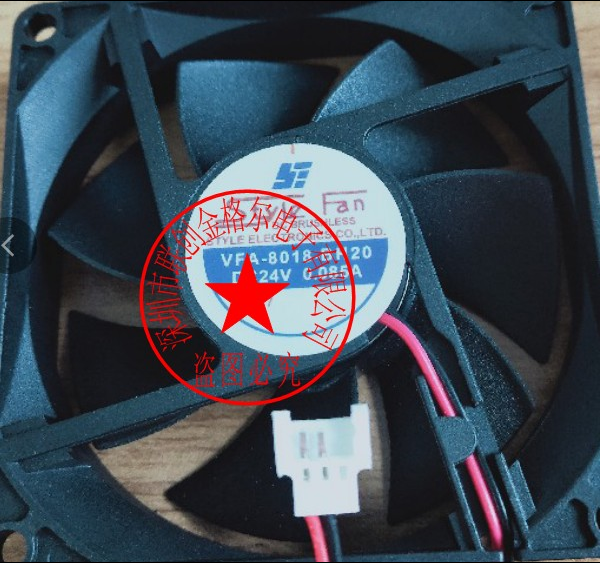 YFA-8018-BH20 DC24V 0.085A 原装正品STYLEFAN 2线 进口轴流风扇