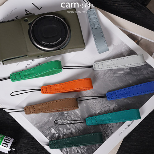 camin理光卡片机指环带真皮牛皮