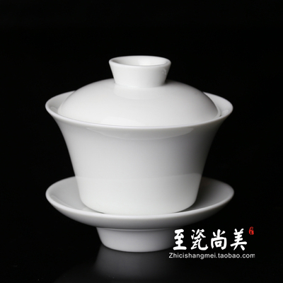 京德贵和祥纯白手工茶碗