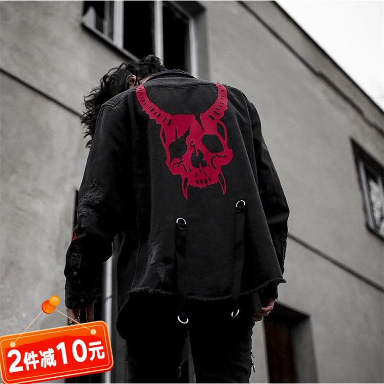 春秋季新款男士牛仔衣休闲潮流牌外套宽松街头长袖运动夹克上衣服在类目 男装, 夹克中 - 来自Buy2taobao.com提供专业的淘宝代购服务