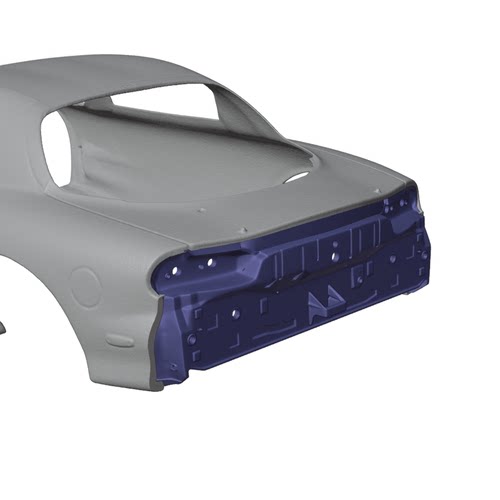 锐牌灯厂 1/24 马自达 RX-7 fd3s 后杠内衬 适配田宫
