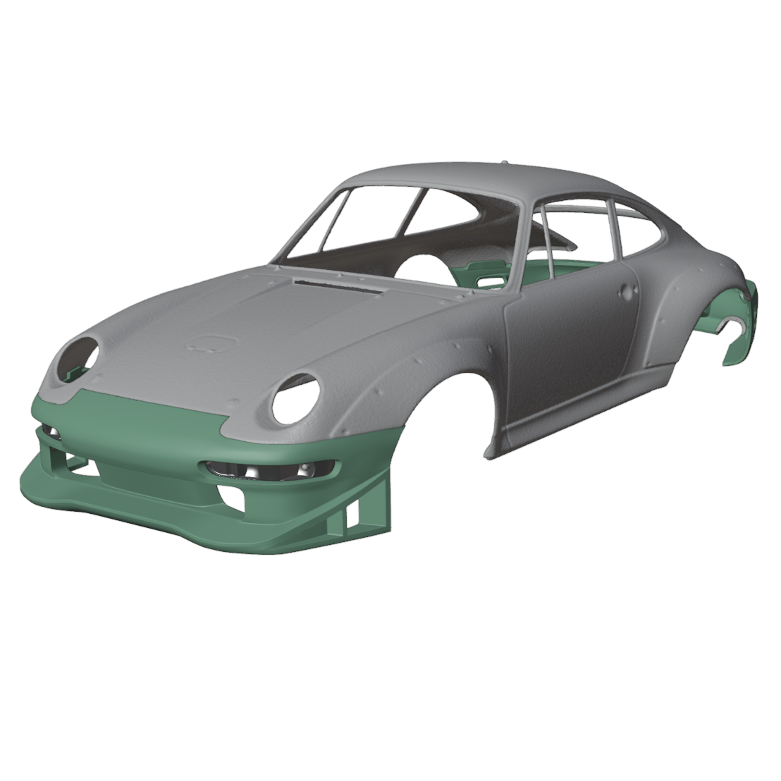 锐牌灯厂 1/24 保时捷993 GruppeM车体 适配田宫