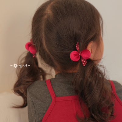 超洋气韩系儿童扎马尾新年头绳