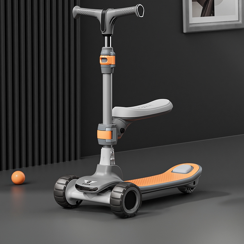 二合一一键折叠儿童滑板车男女