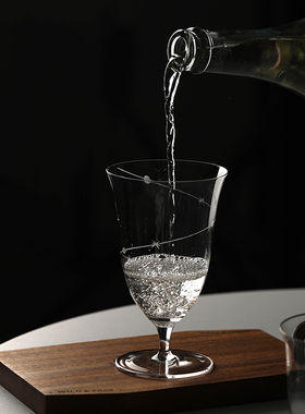 星轨玻璃酒杯刻花高脚杯女生高颜值创意微醺鸡尾酒水杯咖啡杯茶杯