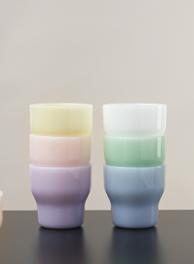 奶玉玻璃杯女高颜值水杯咖啡杯小酒杯牛奶果汁茶杯家用耐高温礼物