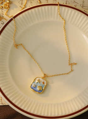 温柔蓝色梦幻海洋高级感甜美配饰