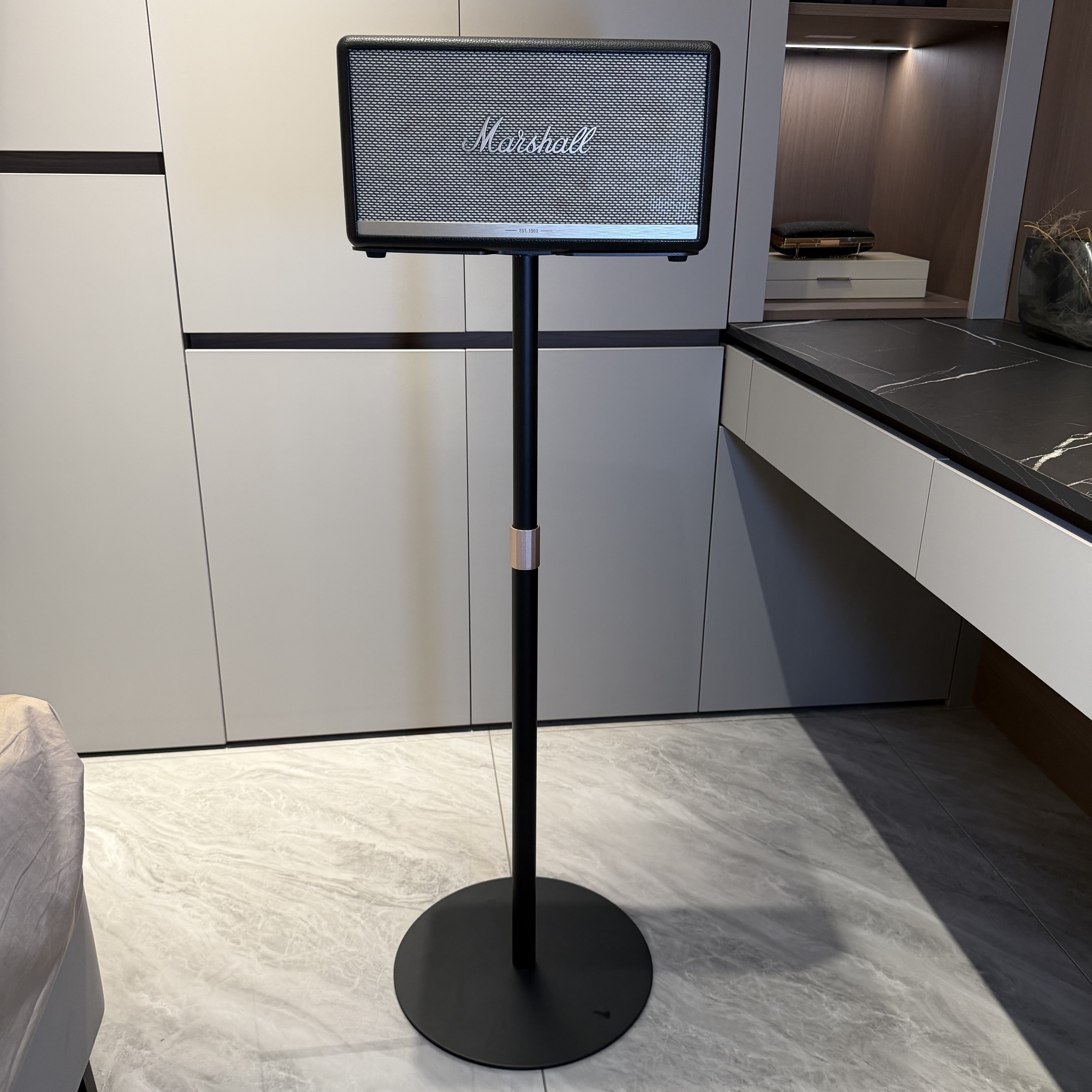 适用于马歇尔ACTON/STANMORE/WOBURN落地架可升降一字杆音响支架图片