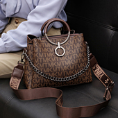 高级感女士包包时尚 大气中年妈妈手提水桶包洋气百搭单肩斜挎女包