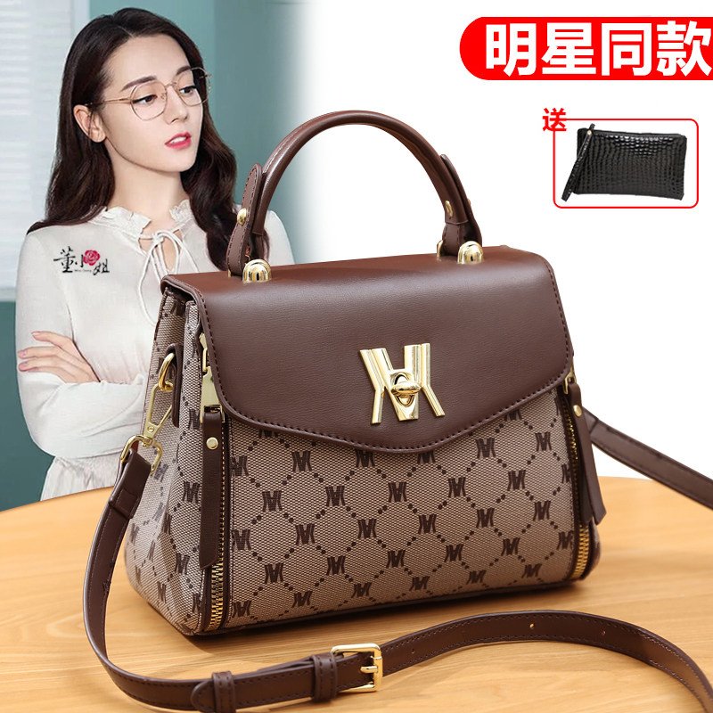 高级感小方包包女2026春夏新款时尚复古女包小包印花百搭斜挎包潮
