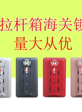 密码箱海关锁TSAsafeskies行李箱配件TP密码锁扣锁旅行箱铝框固定