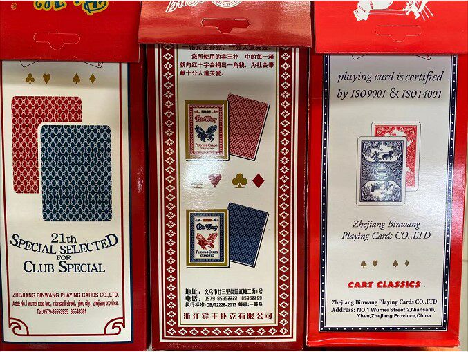 宾王正品兰芯纸扑克牌防水耐磨978/988马车/蜜蜂12付加宽 88*64mm
