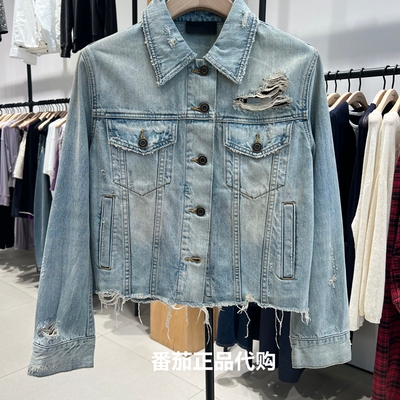 MOCO专柜正品MBE3JKT013 1999专柜正品2025秋款7B休闲牛仔短外套