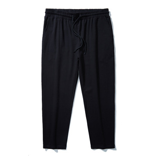 380斤300斤以上特肥特胖黑色休闲裤男加肥加大码运动裤直筒秋裤子
