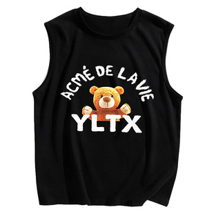 帅气肥仔运动背心男宽松薄 T恤男坎肩汗衫 400斤胖胖子星球大码 无袖