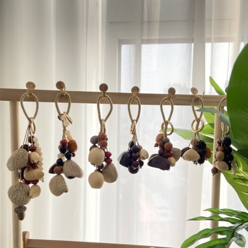 植物果壳手工DIY疗愈风铃挂件