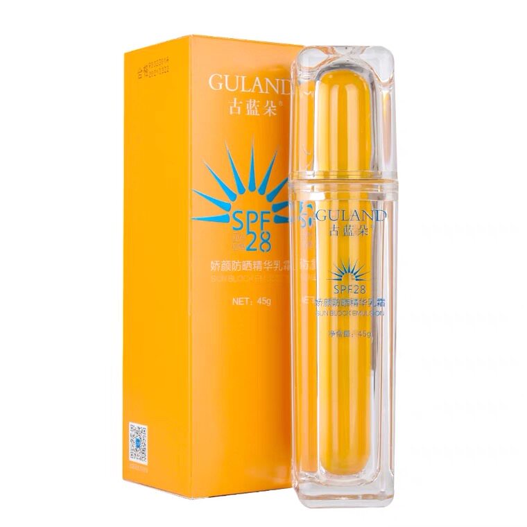 古蓝朵专柜正品 娇颜防晒精华乳霜45gSPF28+++防晒透气抗紫外线女