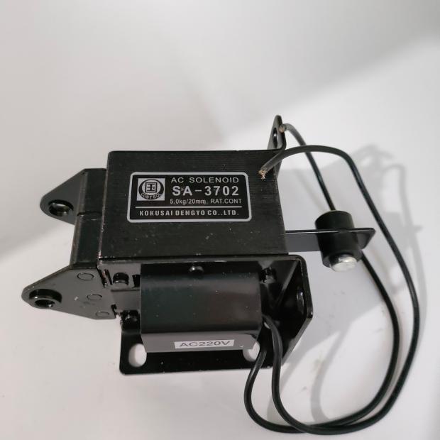国字牌SA-3702交流推拉式牵引电磁铁 5.0kg行程 20mm  AC220V