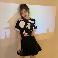 Official figure summer 2021 new foreign zebra short sleeve T-shirt for women