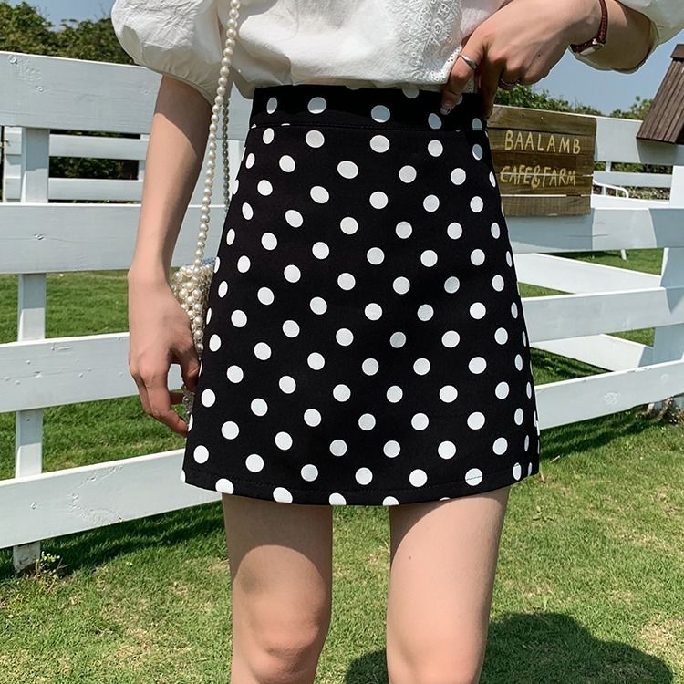 Polka dot skirt for women's new style in summer 2021