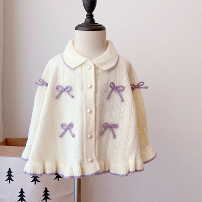 女童披风斗篷2025新款秋冬装