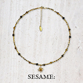 「新年礼物」原创设计虎眼石串珠星芒吊坠毛衣链女金莫瑞风高级感