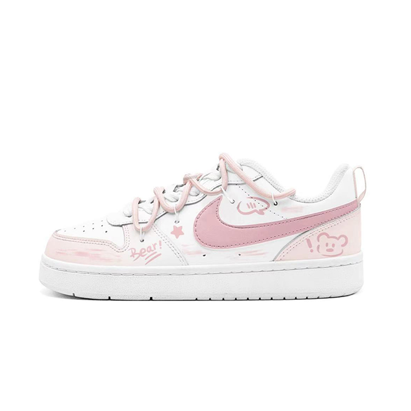 NIKE定制可爱校园风手绘涂鸦板鞋