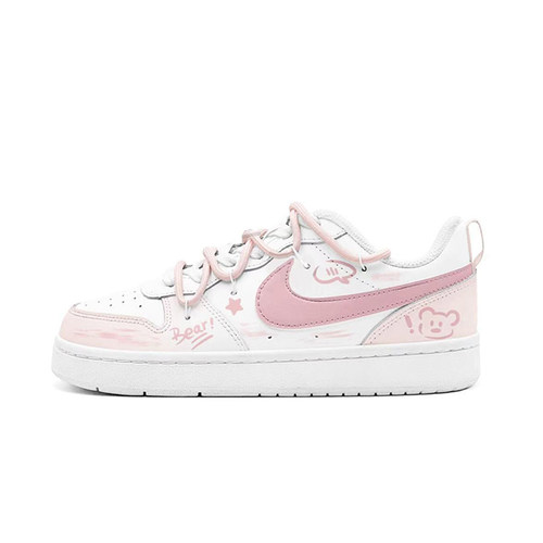 NIKE定制可爱校园风手绘涂鸦板鞋