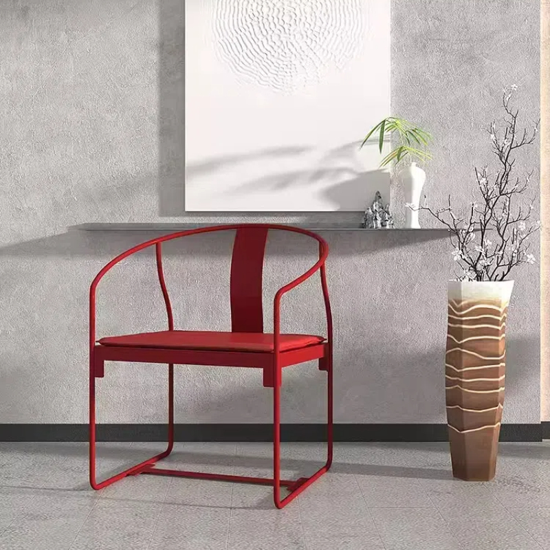 新中式圈属接待椅待椅酒店客厅