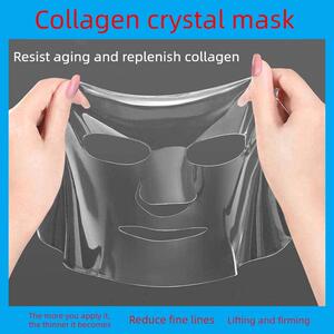 胶原蛋白水晶面膜补水贴片肌肤果冻透明面膜海藻精华淡纹