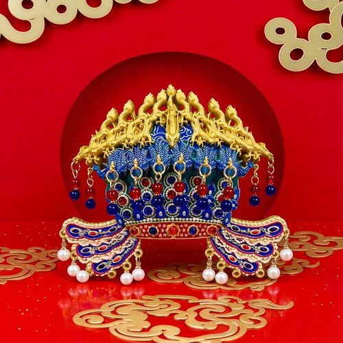 国风凤冠冰箱贴金属AR孝端皇后九龙九凤故宫博物院文创北京纪念品