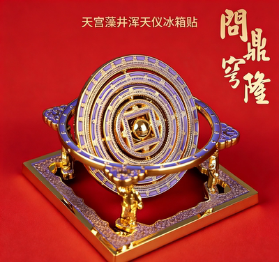问鼎苍穹天宫藻井浑天仪AR冰箱贴旅游送朋友老外礼物