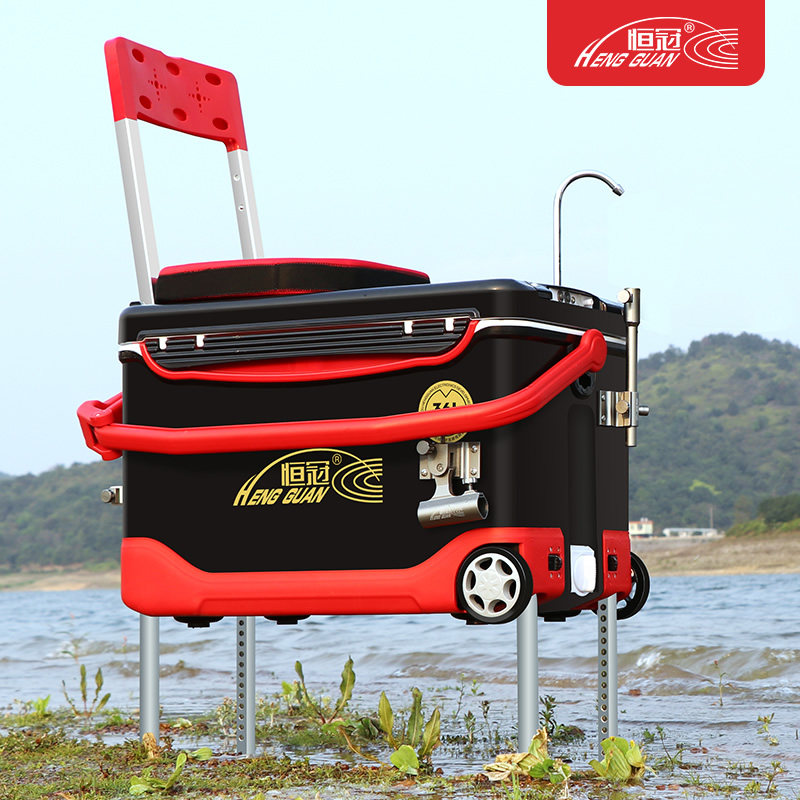 恒冠钓箱2021新款全套台钓多功能钓鱼箱加厚超轻特价清仓渔具36升