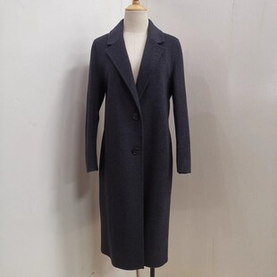 中长绵羊毛双面山羊绒大衣毛呢外套女 高端修身 5061 秋冬2024新款