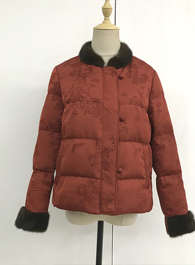 丽之依然8161商场同款女冬季2025新休闲百搭国风白鸭绒羽绒服外套