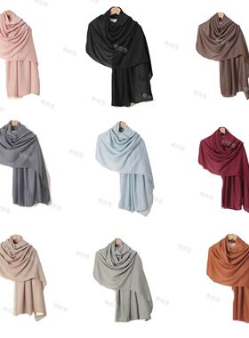 LP26春【 50亚麻 50真丝】长期主义围巾 丝巾C-001M7119