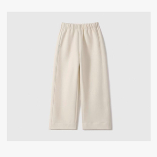 蚕丝羊毛 s码 松紧腰直筒裤 001M6400 640克