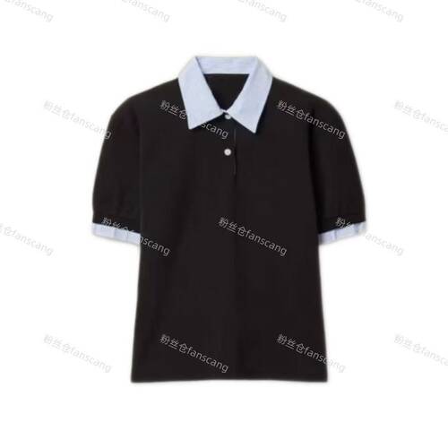 WILDLIFE｜假两件设计格子拼接短袖翻领polo衫C-001M7501