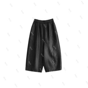 松紧腰丝毛阔腿裤 001M7278 春夏｜ 夏姿