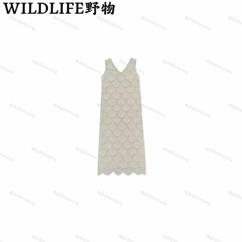 WILDLIFE｜新中式手工重工钉珠连衣裙C-001M7601