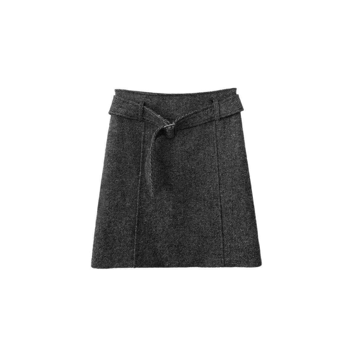 【品牌同厂】【意大利进口斜纹绵羊毛】高腰气质半裙C-001M6722,女装/女士精品,汉服上装,淘宝优惠券,粉丝福利购,淘宝优惠卷