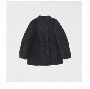 进口土耳其米诺美利奴皮毛一体皮草外套女C 001M6395