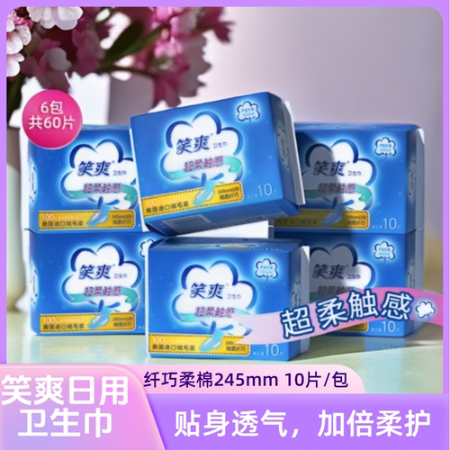 笑爽卫生巾日用245mm10片/包