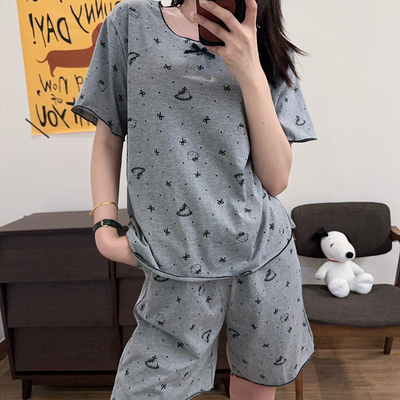 日系卡通凯蒂猫纯棉睡衣女