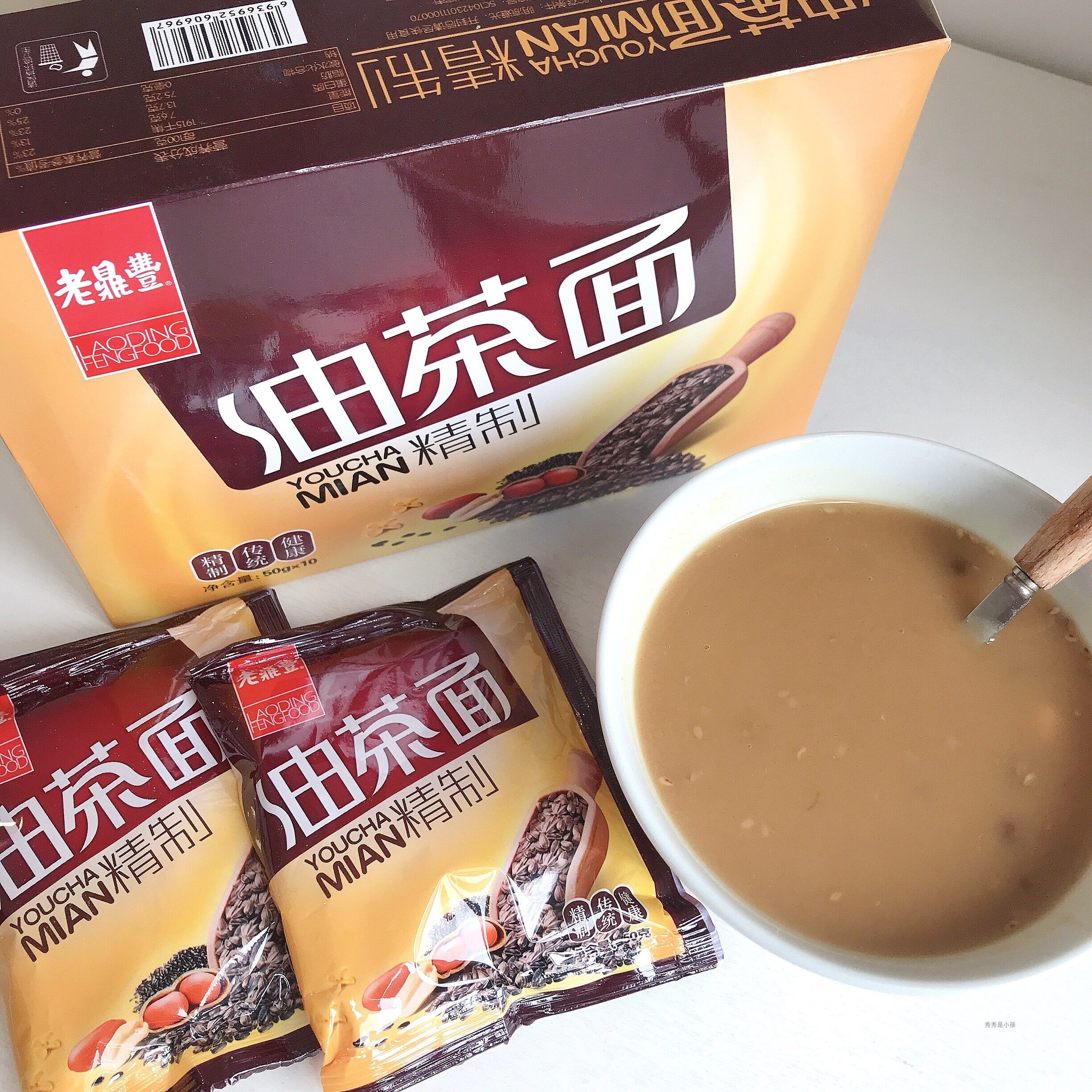 老鼎丰油茶面500gx2盒 东北特产油炒面甜油茶传统糕点哈尔滨特产