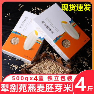 【4盒】内蒙古犁捌苑武川燕麦胚芽米粗粮煮粥焖饭杂粮米